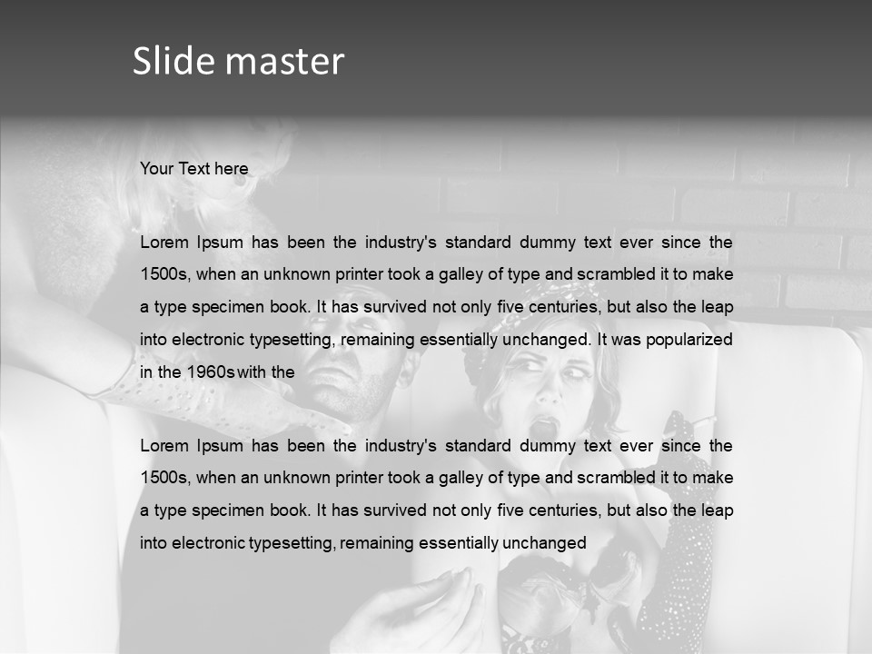 Drawing Flower Flourishes PowerPoint Template