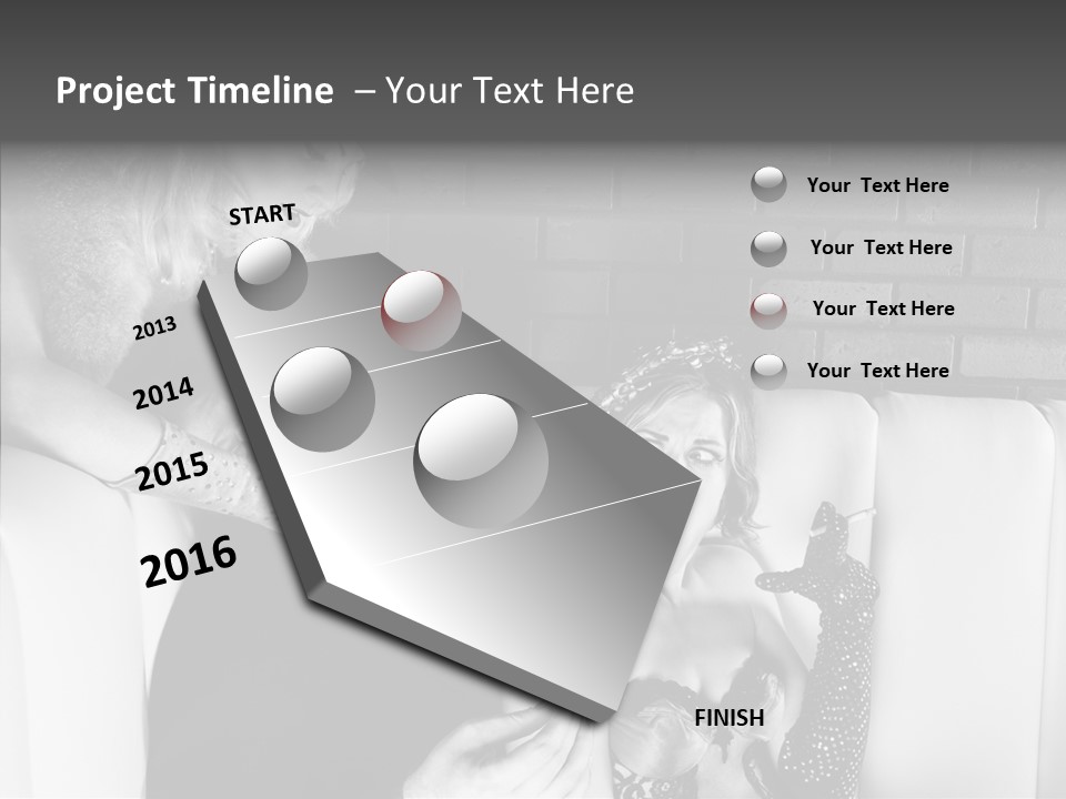 Drawing Flower Flourishes PowerPoint Template