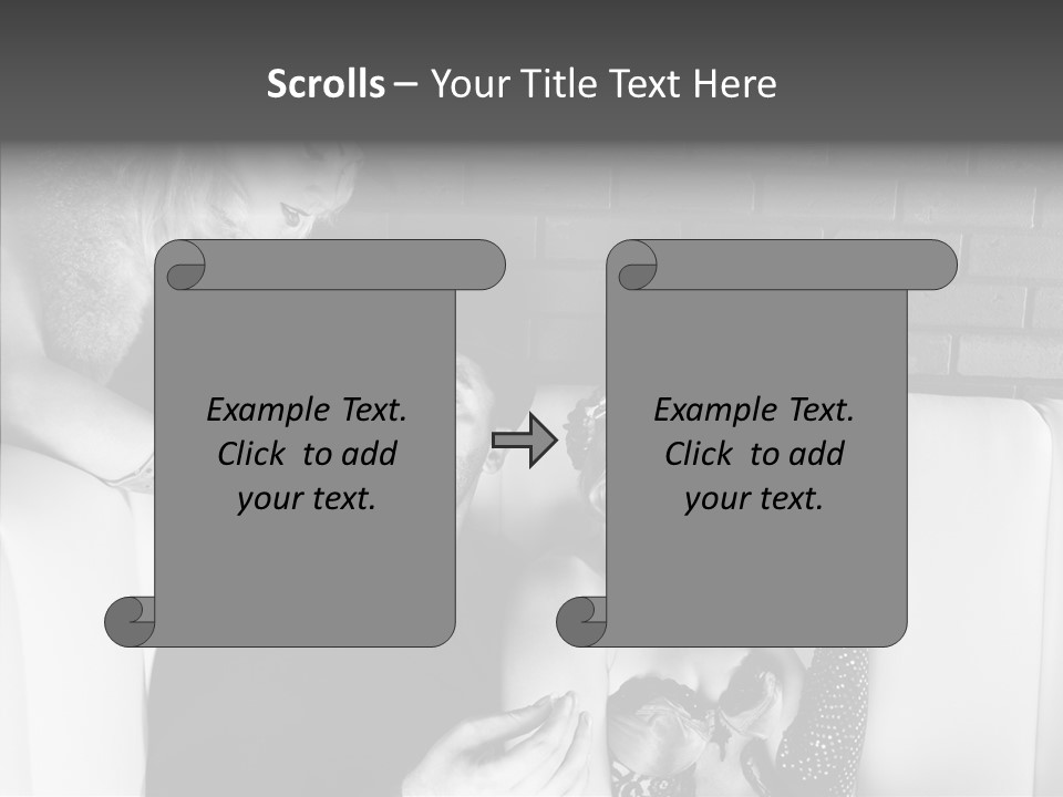 Drawing Flower Flourishes PowerPoint Template