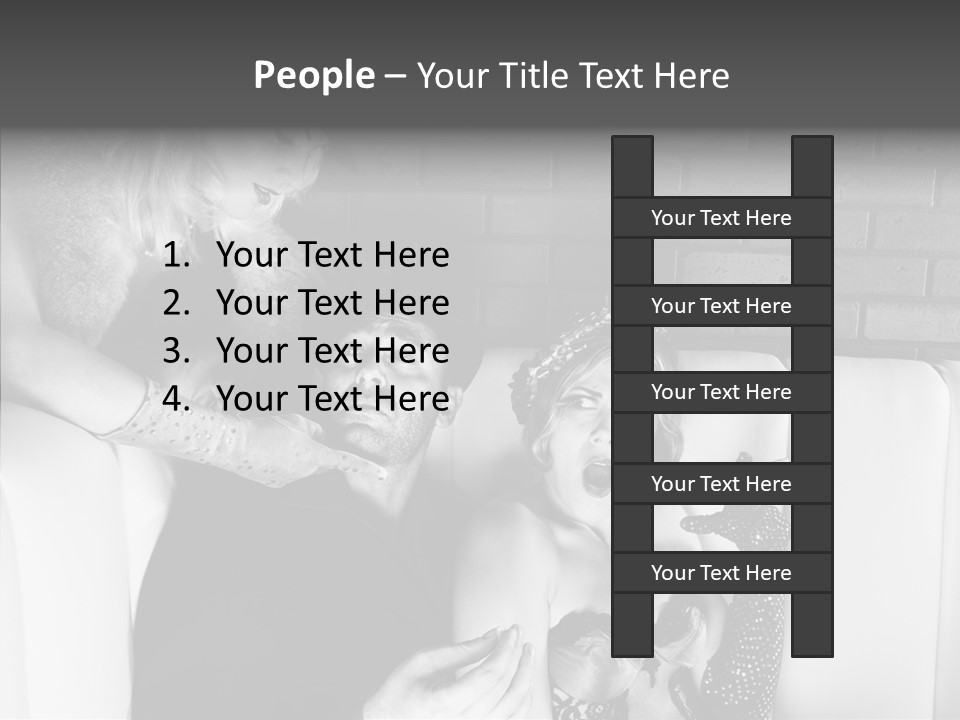 Drawing Flower Flourishes PowerPoint Template