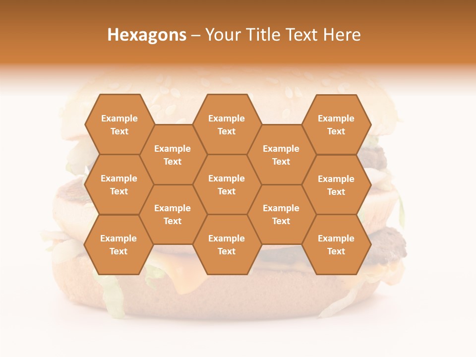 White Snack Dinner PowerPoint Template