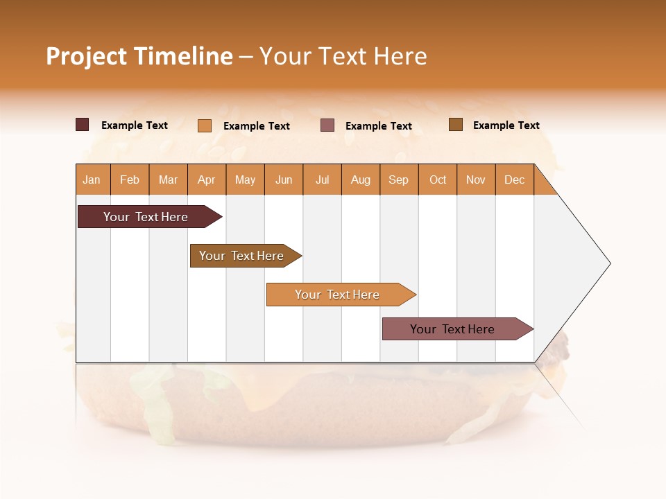 White Snack Dinner PowerPoint Template