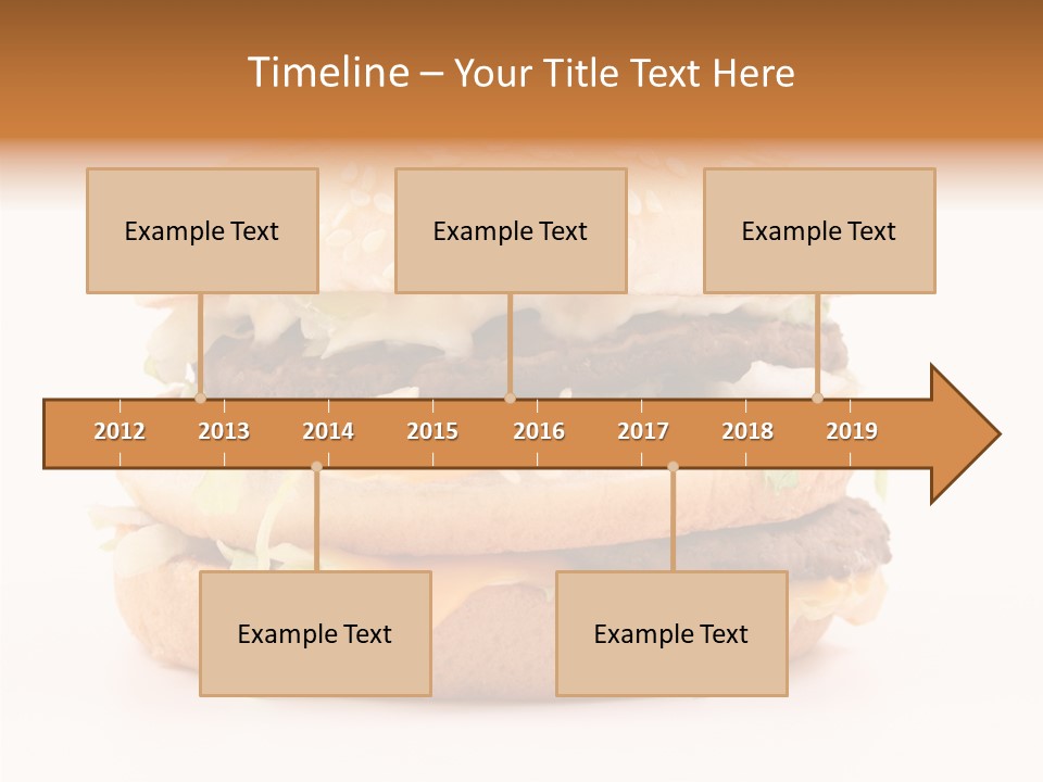 White Snack Dinner PowerPoint Template