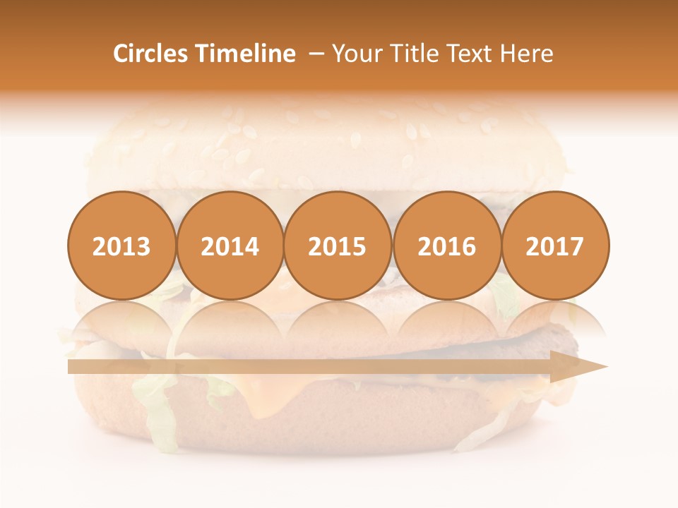 White Snack Dinner PowerPoint Template