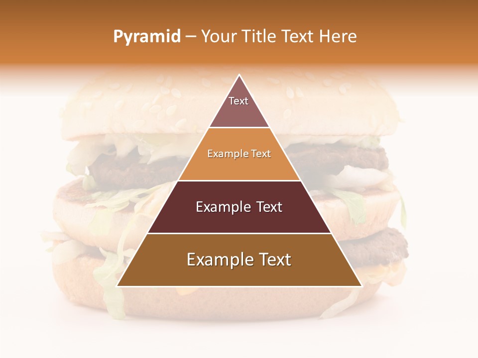 White Snack Dinner PowerPoint Template