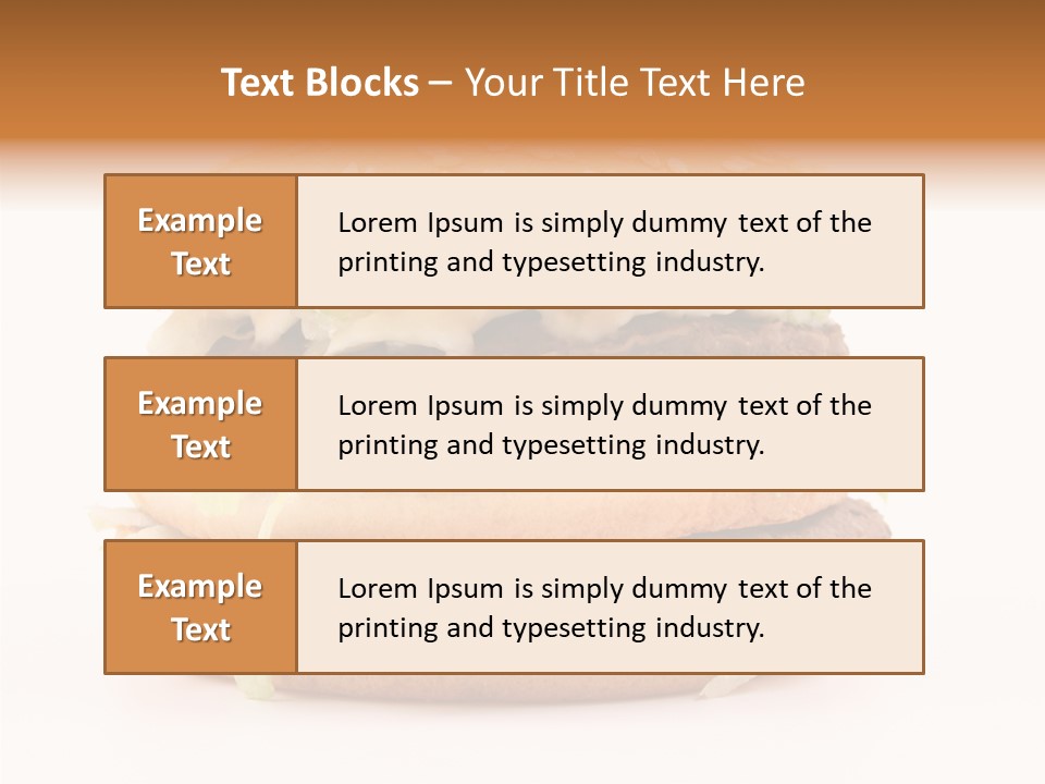White Snack Dinner PowerPoint Template