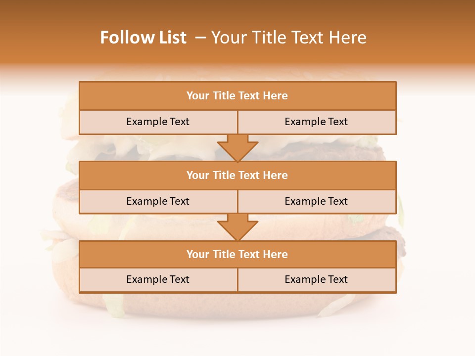 White Snack Dinner PowerPoint Template