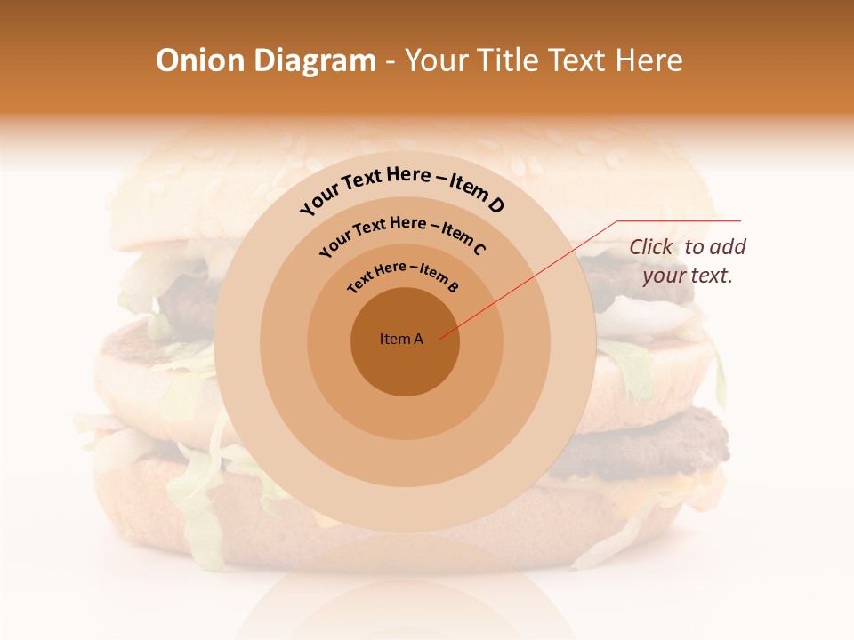 White Snack Dinner PowerPoint Template