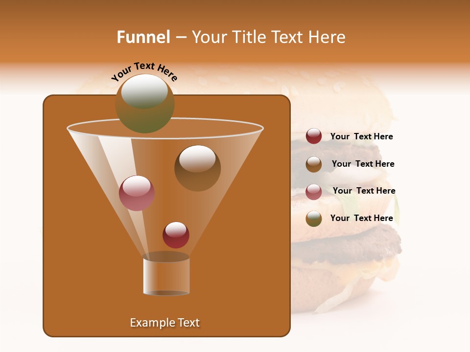 White Snack Dinner PowerPoint Template