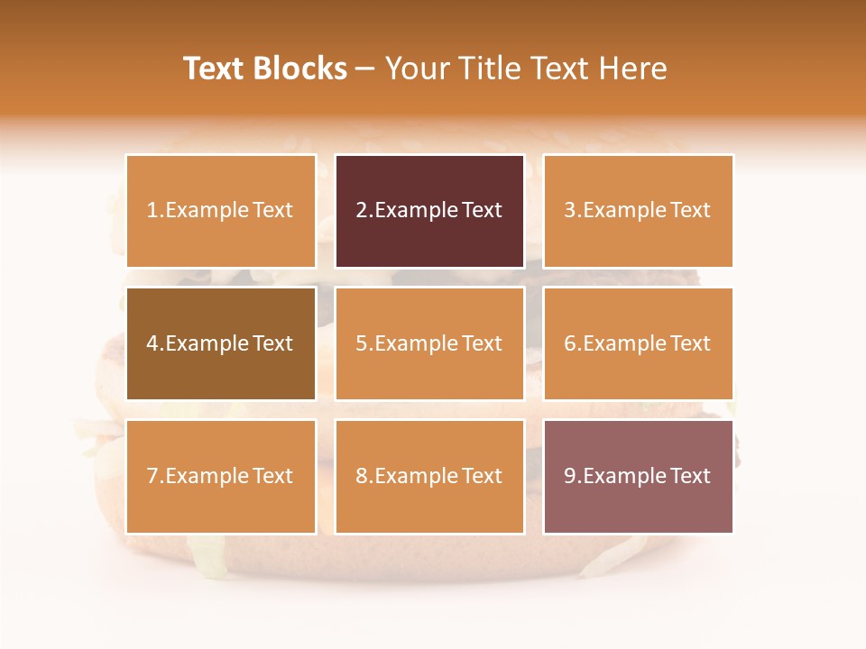 White Snack Dinner PowerPoint Template