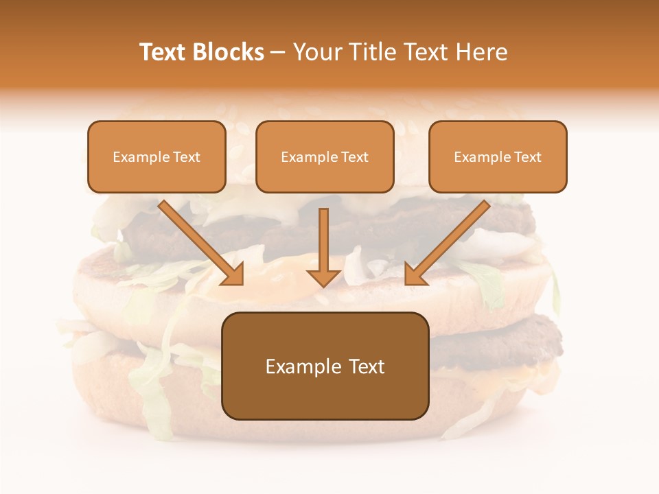 White Snack Dinner PowerPoint Template