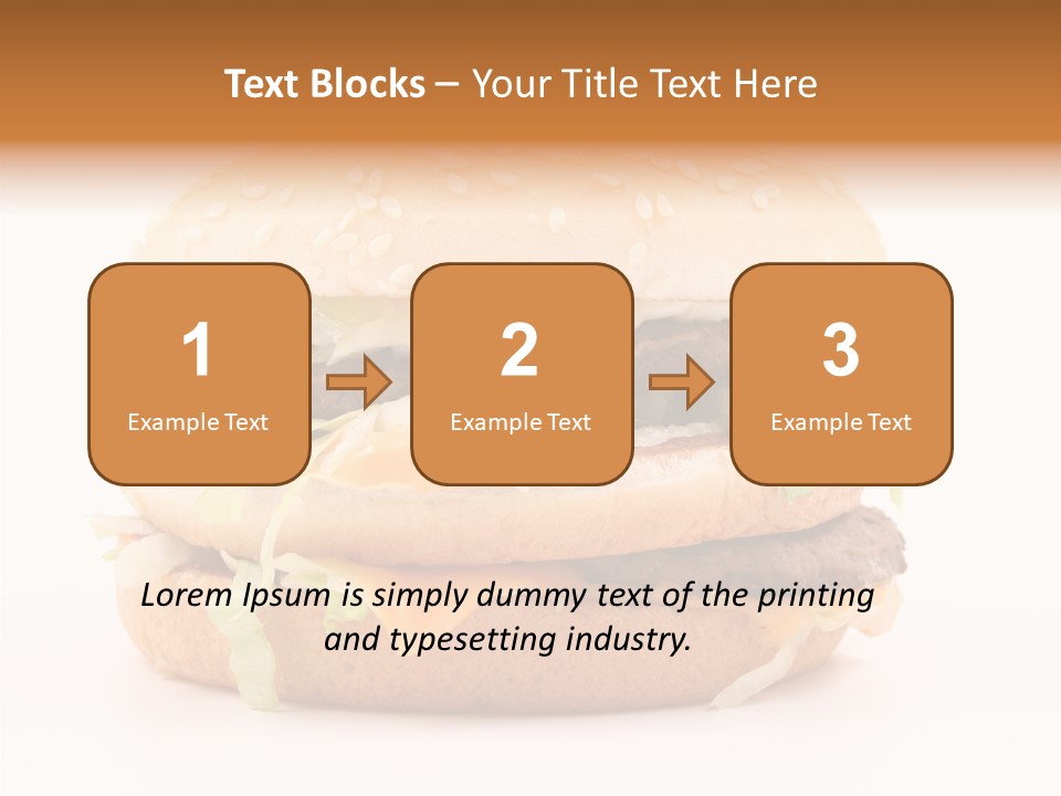 White Snack Dinner PowerPoint Template