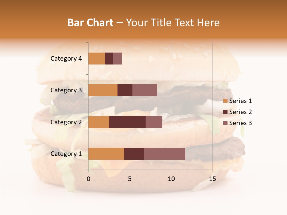 White Snack Dinner PowerPoint Template