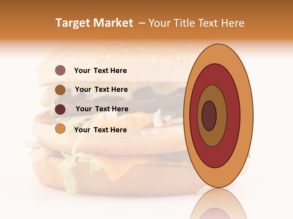 White Snack Dinner PowerPoint Template