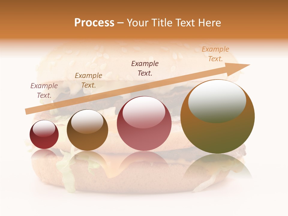 White Snack Dinner PowerPoint Template