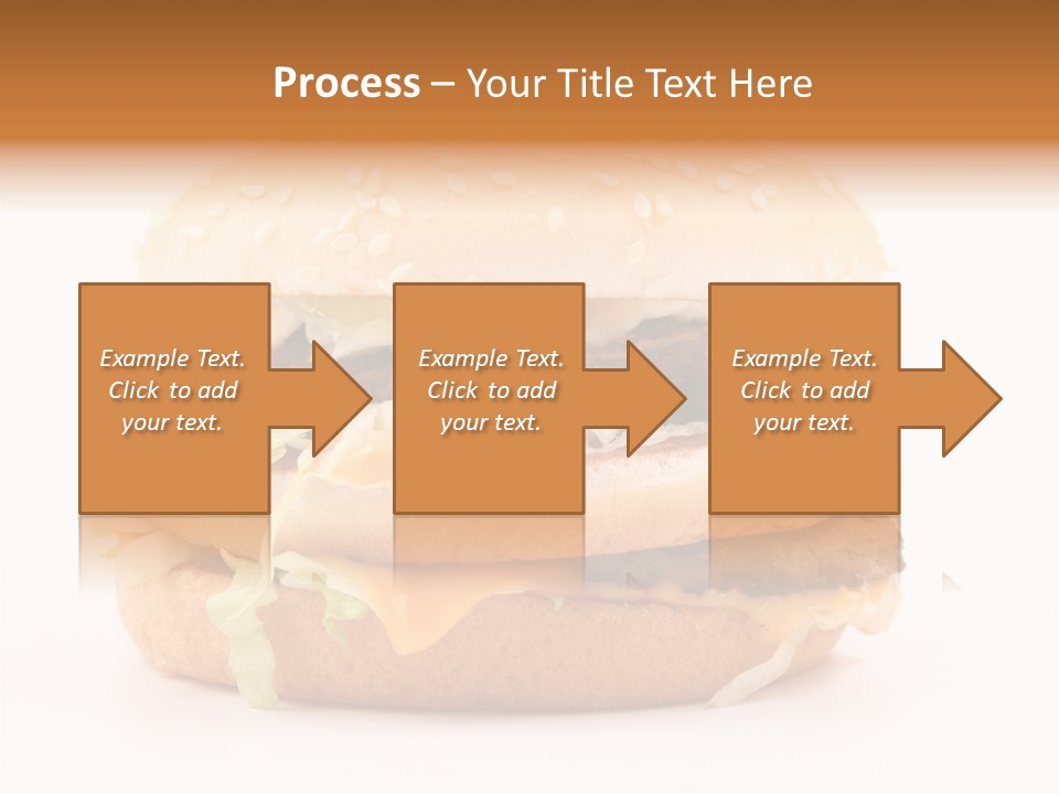 White Snack Dinner PowerPoint Template