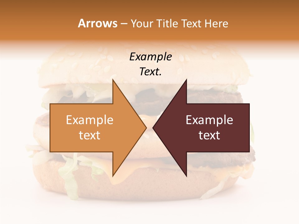 White Snack Dinner PowerPoint Template