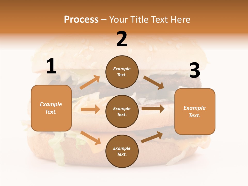 White Snack Dinner PowerPoint Template