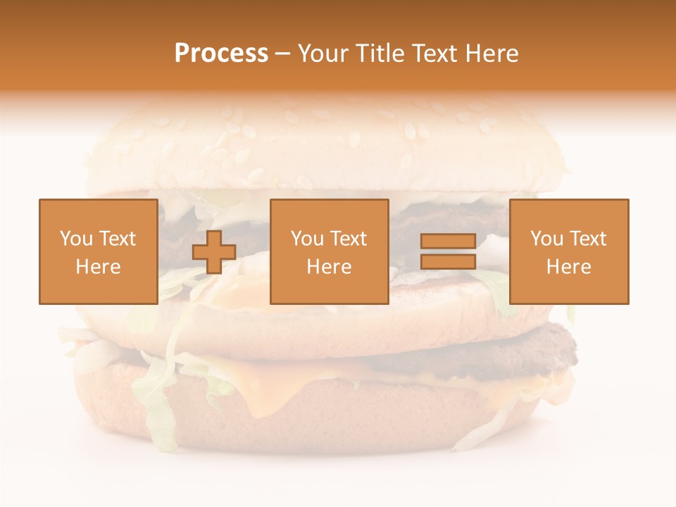 White Snack Dinner PowerPoint Template