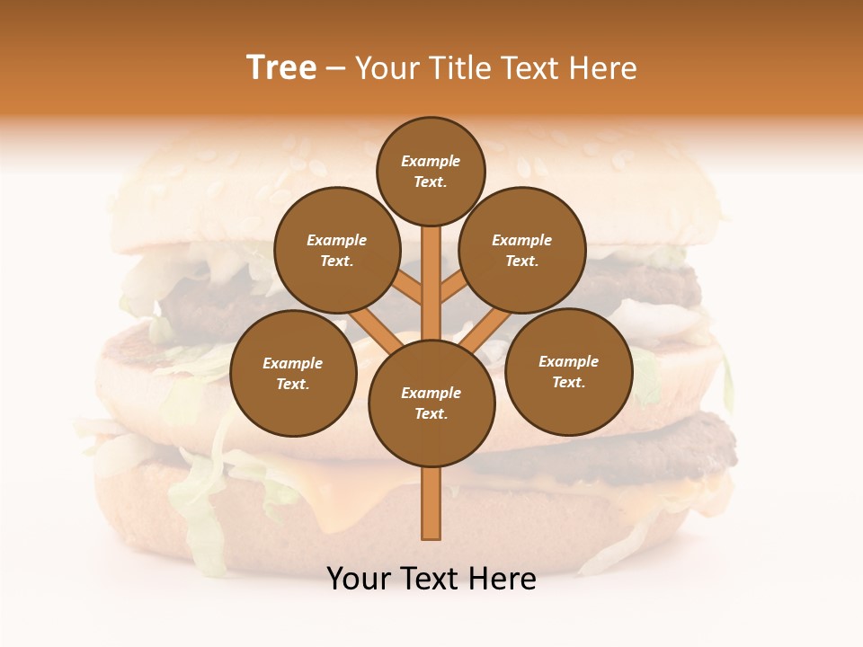 White Snack Dinner PowerPoint Template