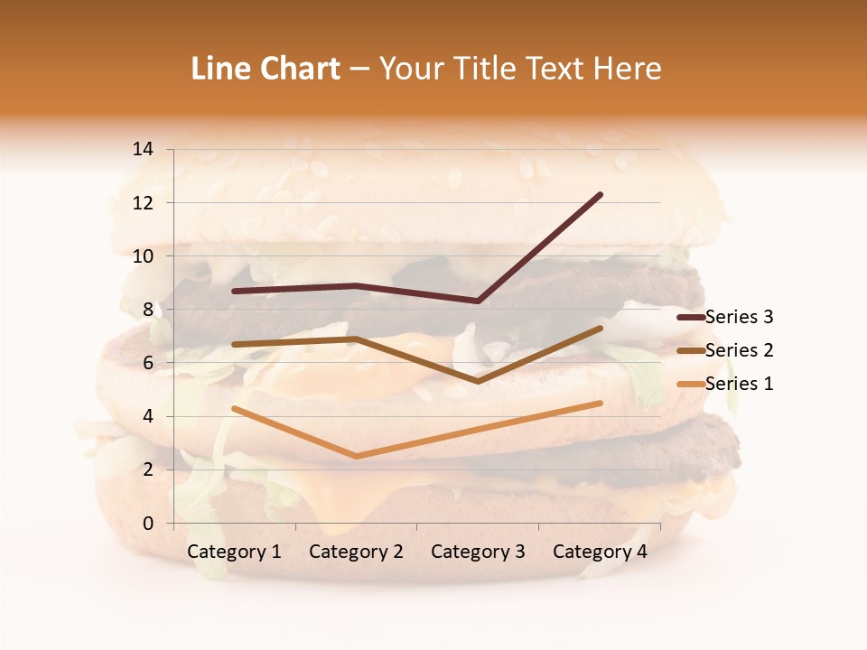 White Snack Dinner PowerPoint Template