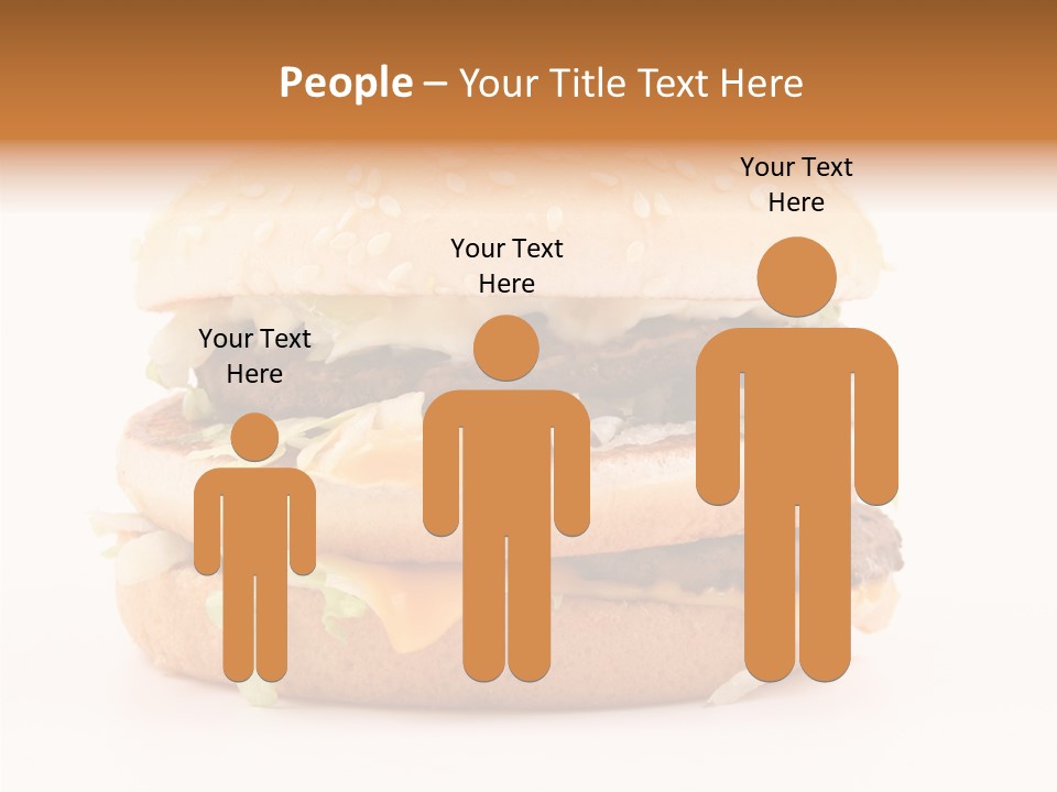 White Snack Dinner PowerPoint Template