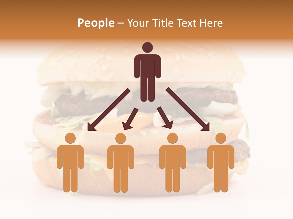 White Snack Dinner PowerPoint Template