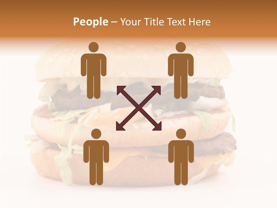 White Snack Dinner PowerPoint Template