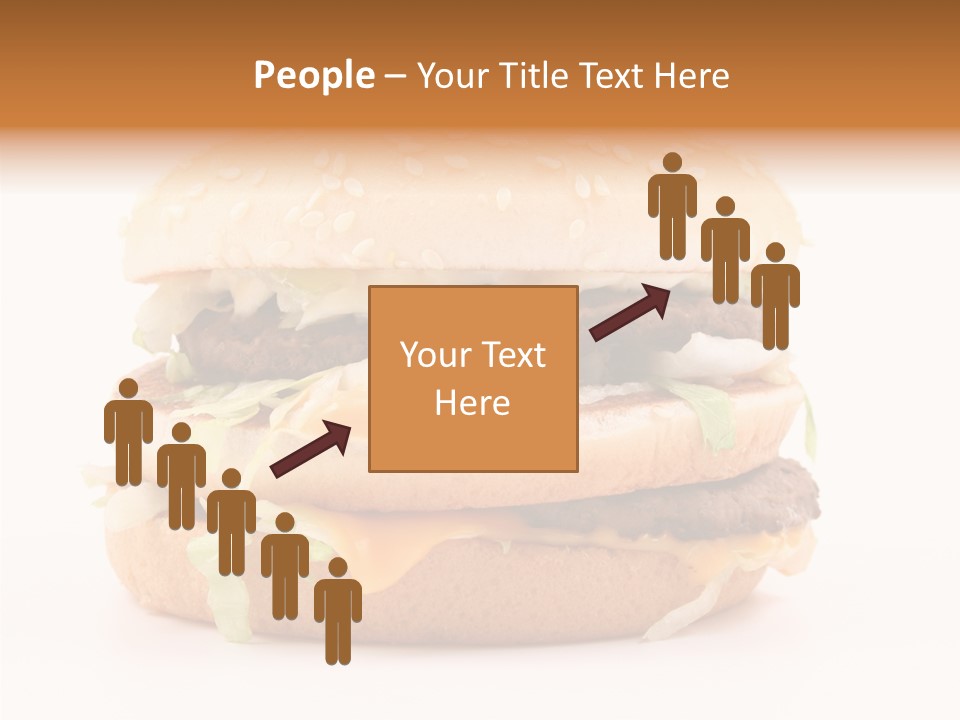 White Snack Dinner PowerPoint Template