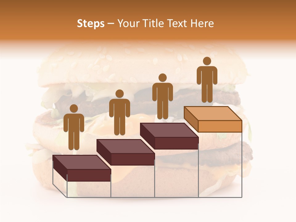 White Snack Dinner PowerPoint Template