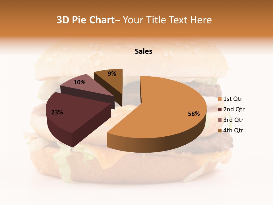 White Snack Dinner PowerPoint Template