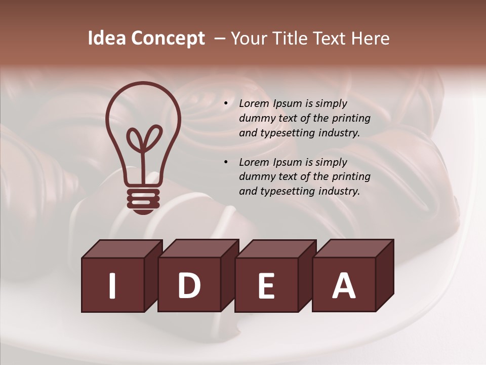 Conceptual Sweetener Tempt PowerPoint Template