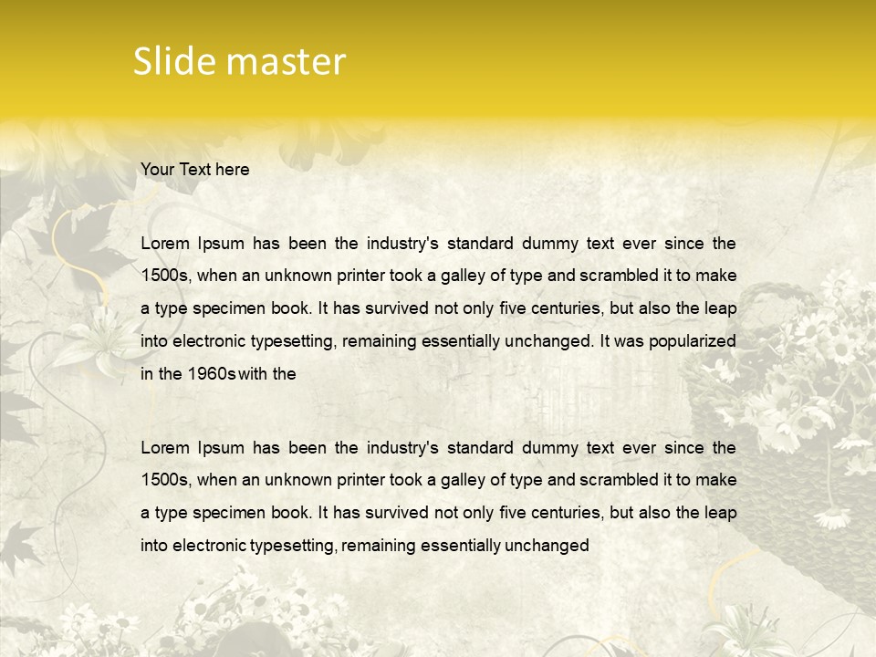 Style Brush Art PowerPoint Template