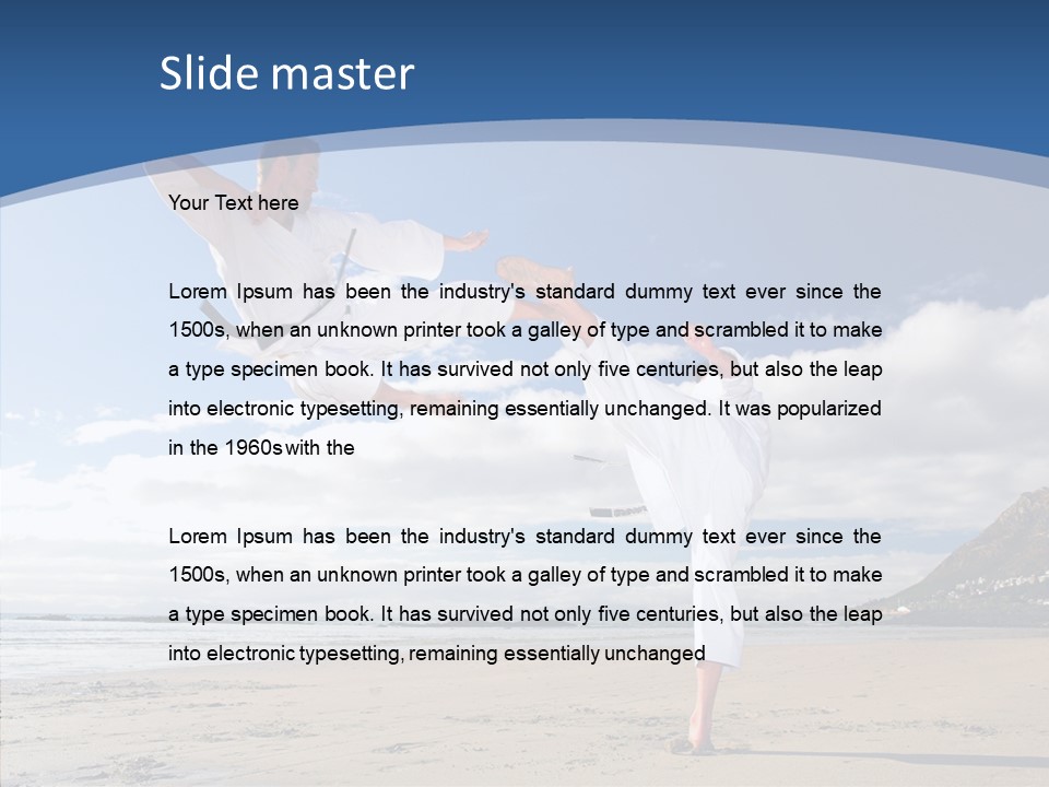 Warrior Fitness Coast PowerPoint Template