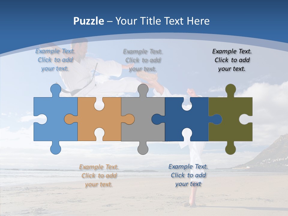 Warrior Fitness Coast PowerPoint Template