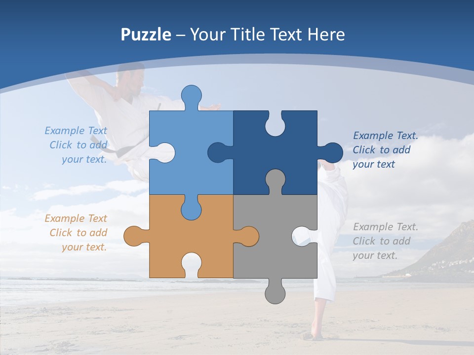 Warrior Fitness Coast PowerPoint Template