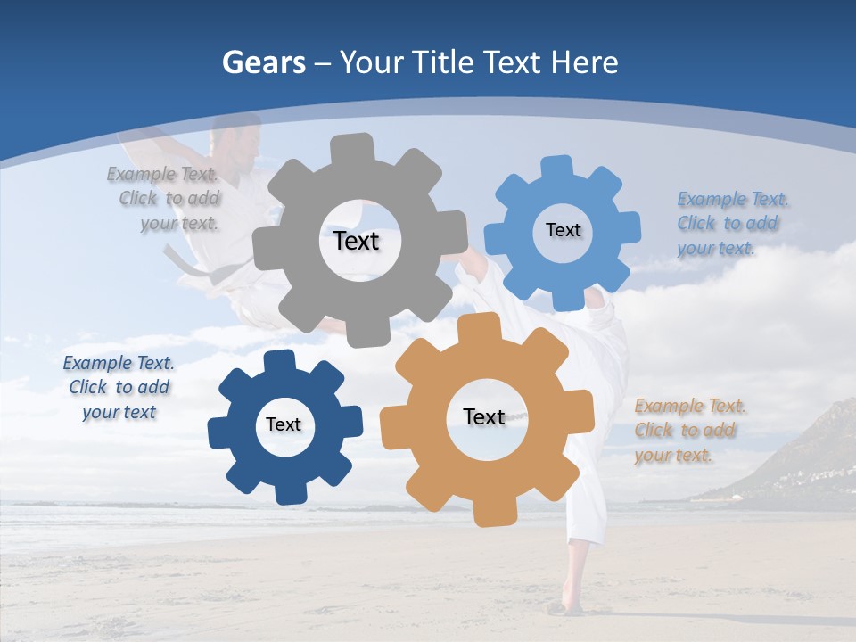 Warrior Fitness Coast PowerPoint Template