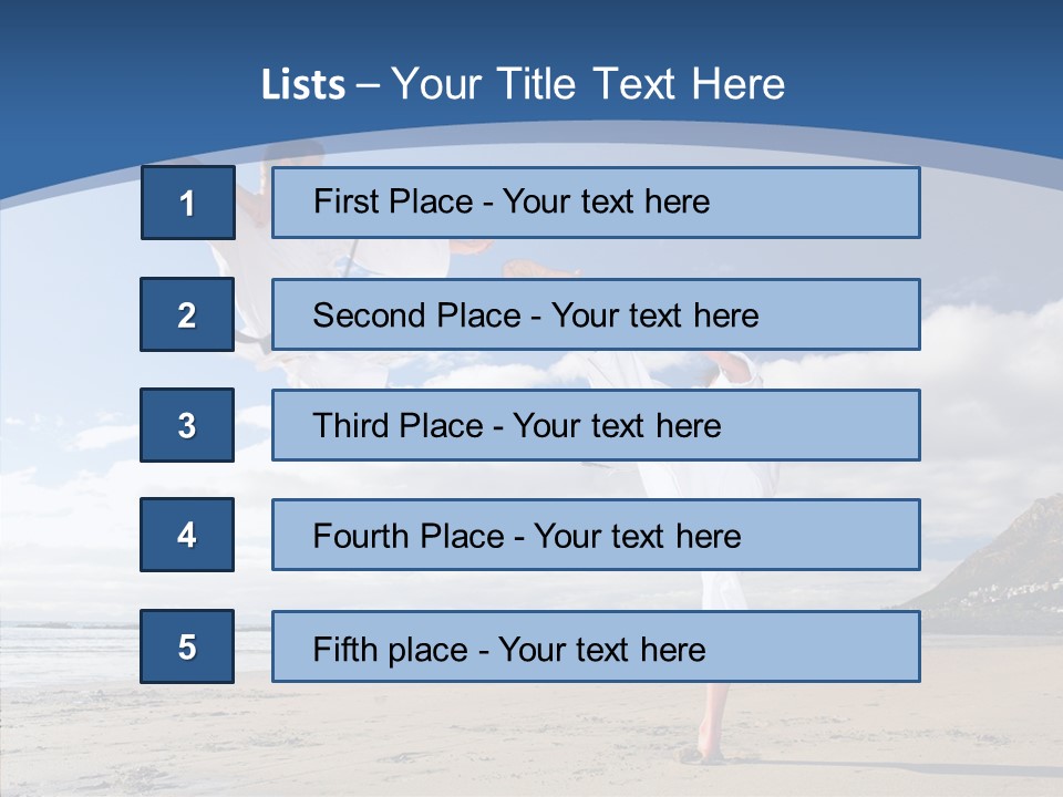 Warrior Fitness Coast PowerPoint Template