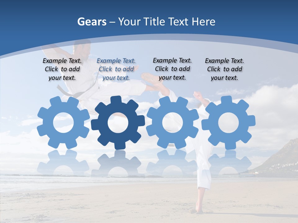 Warrior Fitness Coast PowerPoint Template