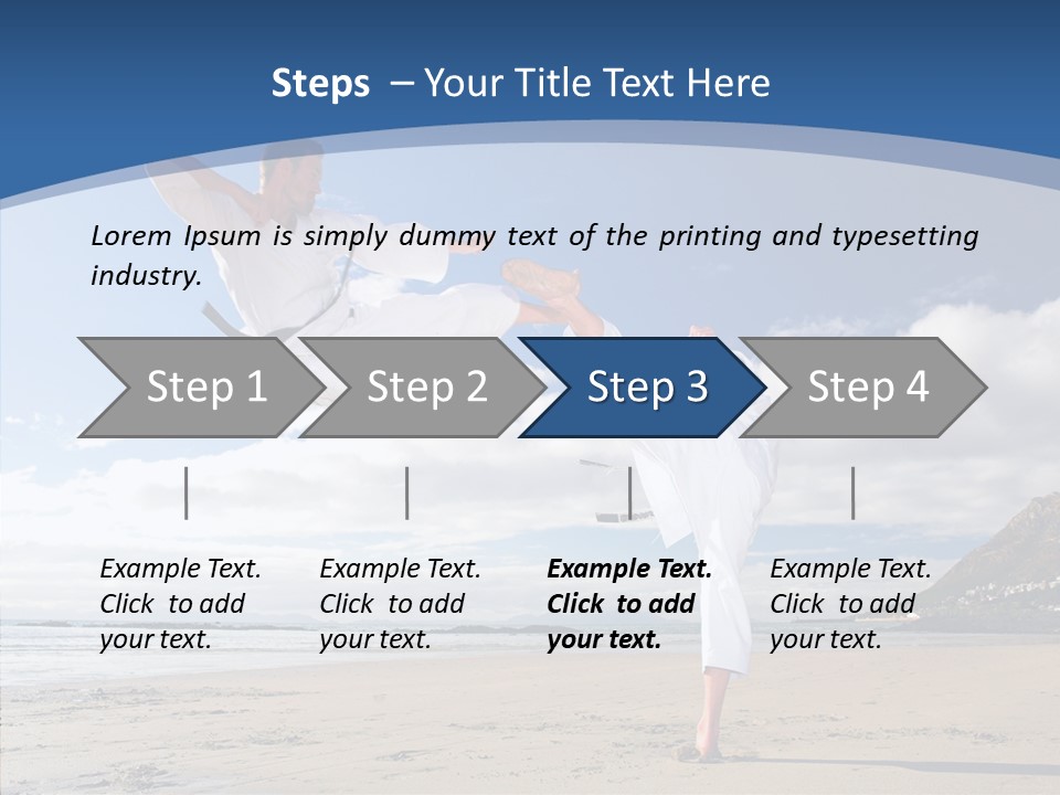 Warrior Fitness Coast PowerPoint Template