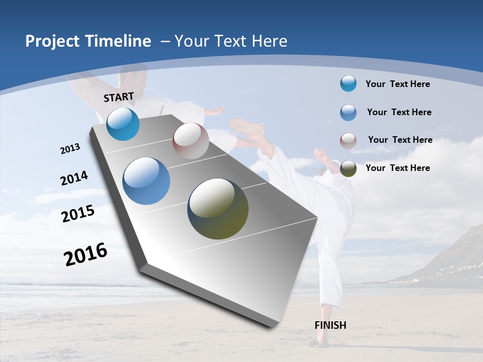 Warrior Fitness Coast PowerPoint Template