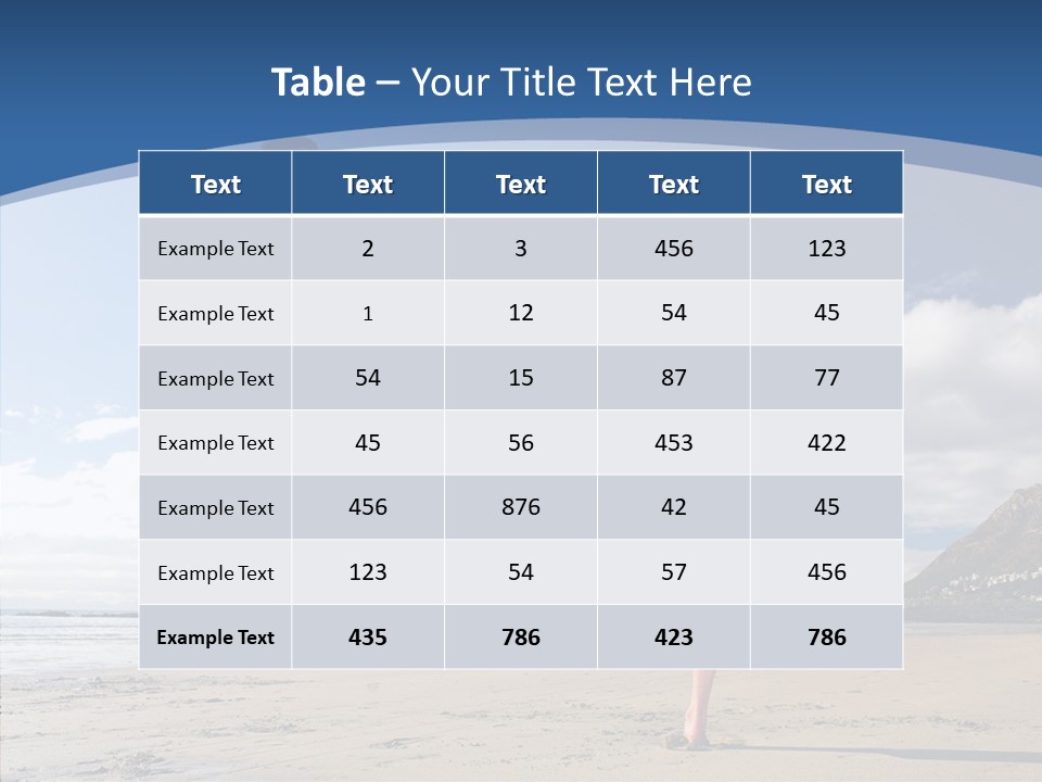 Warrior Fitness Coast PowerPoint Template
