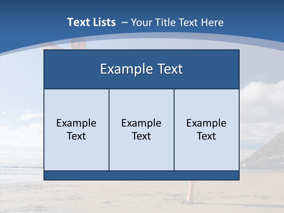 Warrior Fitness Coast PowerPoint Template
