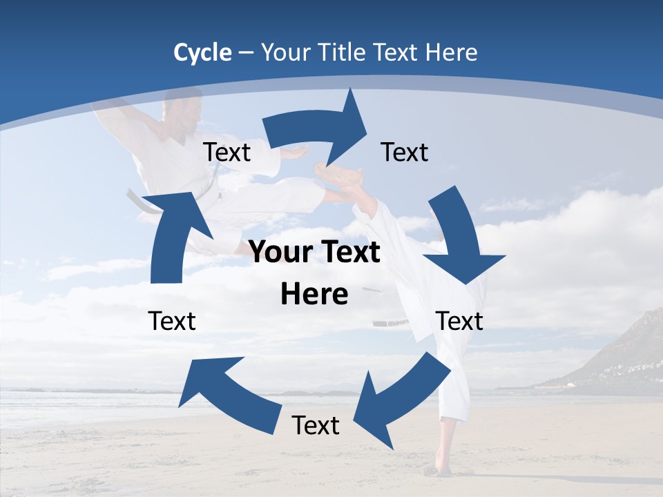 Warrior Fitness Coast PowerPoint Template