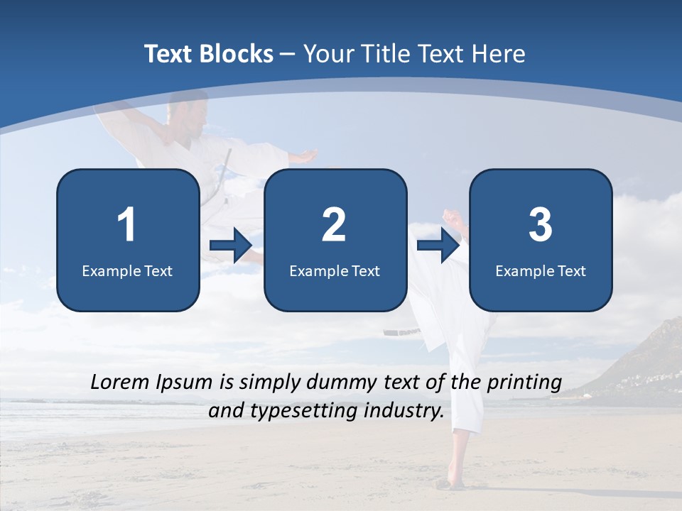 Warrior Fitness Coast PowerPoint Template