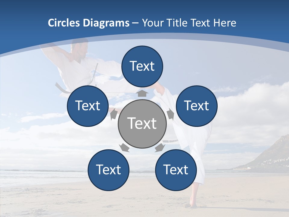 Warrior Fitness Coast PowerPoint Template