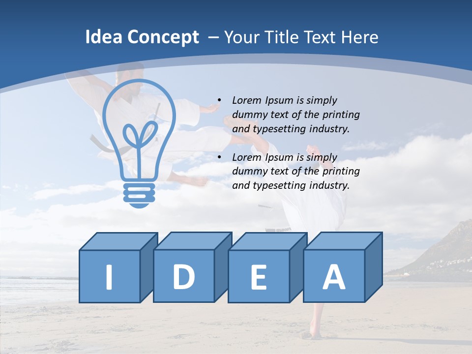 Warrior Fitness Coast PowerPoint Template