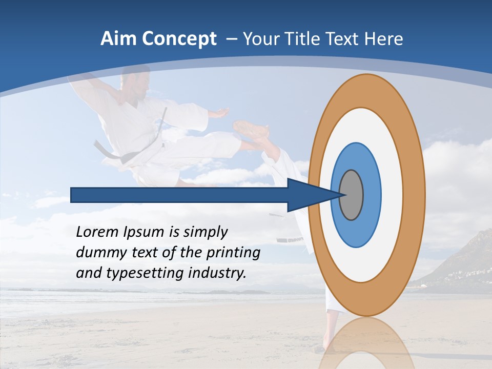 Warrior Fitness Coast PowerPoint Template
