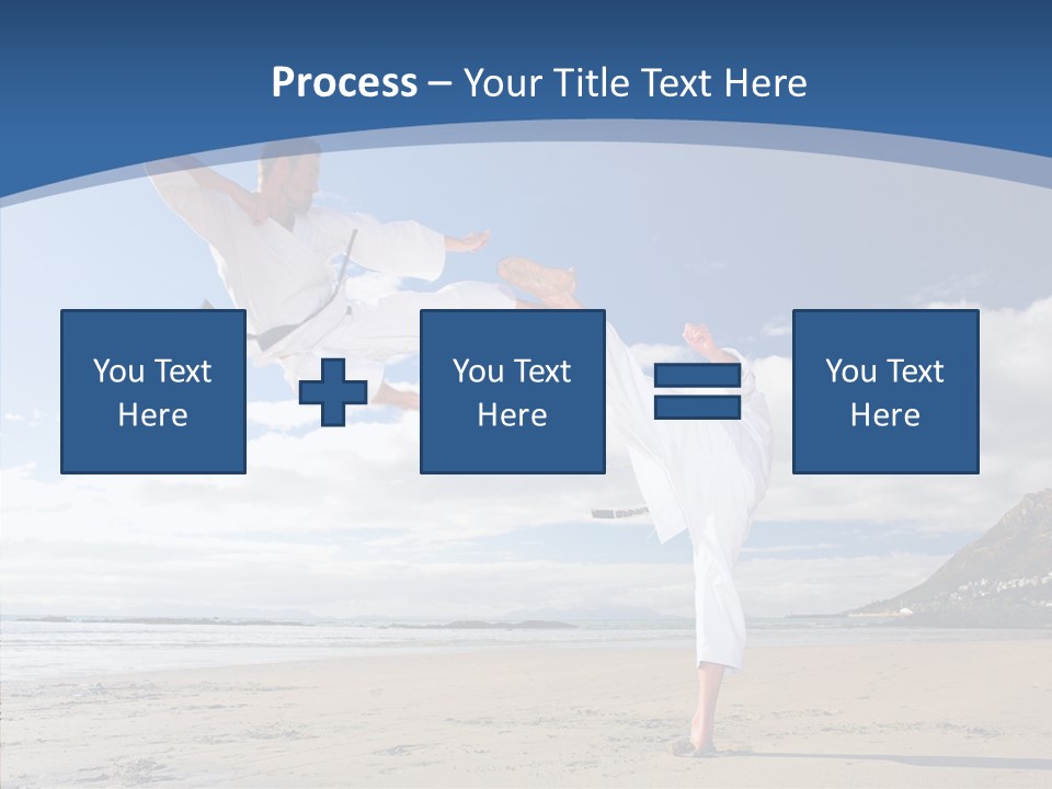 Warrior Fitness Coast PowerPoint Template