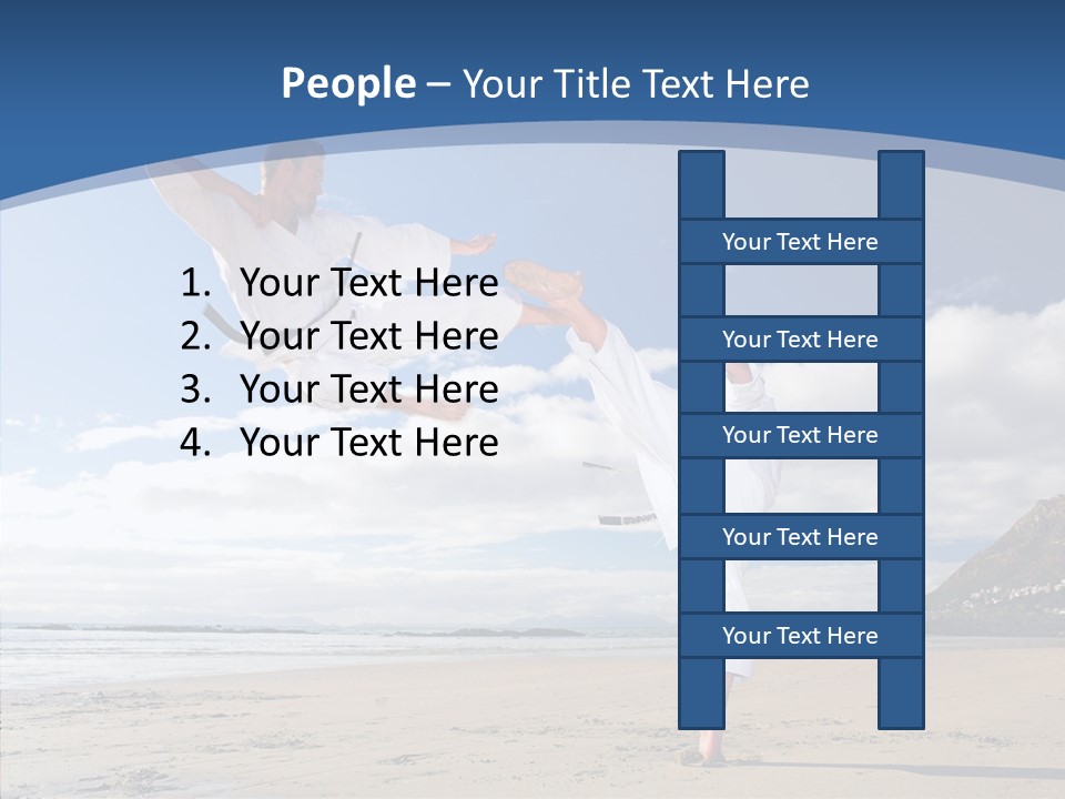 Warrior Fitness Coast PowerPoint Template